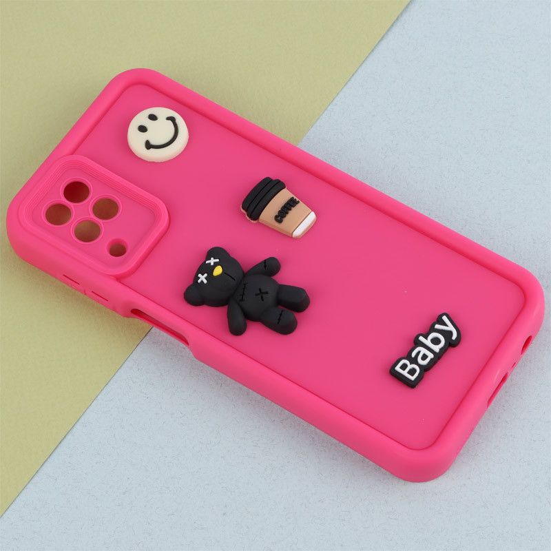 قاب سیلیکونی Fashion Case عروسک برجسته ریز محافظ لنزدار Samsung Galaxy A12 / M12
