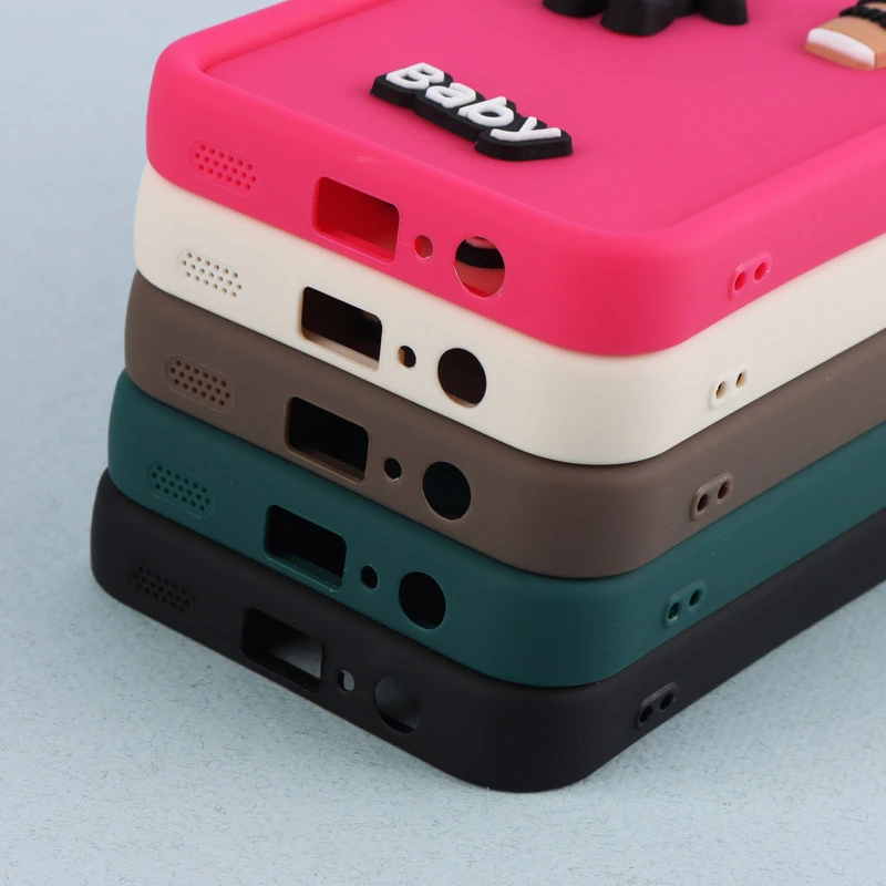 قاب سیلیکونی Fashion Case سامسونگ Galaxy A12 / M12 عروسک برجسته ریز محافظ لنزدار
