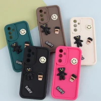 قاب سیلیکونی Fashion Case عروسک برجسته ریز محافظ لنزدار Samsung Galaxy A54