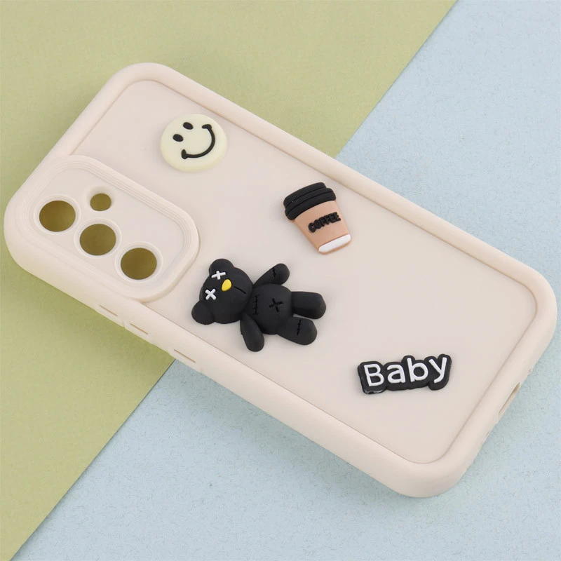قاب سیلیکونی Fashion Case سامسونگ Galaxy A54 عروسک برجسته ریز محافظ لنزدار