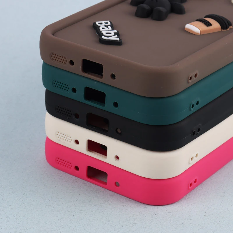 قاب سیلیکونی Fashion Case سامسونگ Galaxy A54 عروسک برجسته ریز محافظ لنزدار