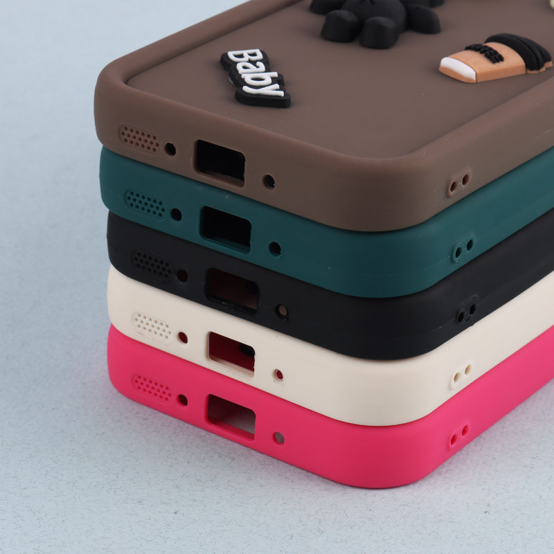 قاب سیلیکونی Fashion Case عروسک برجسته ریز محافظ لنزدار Samsung Galaxy A54
