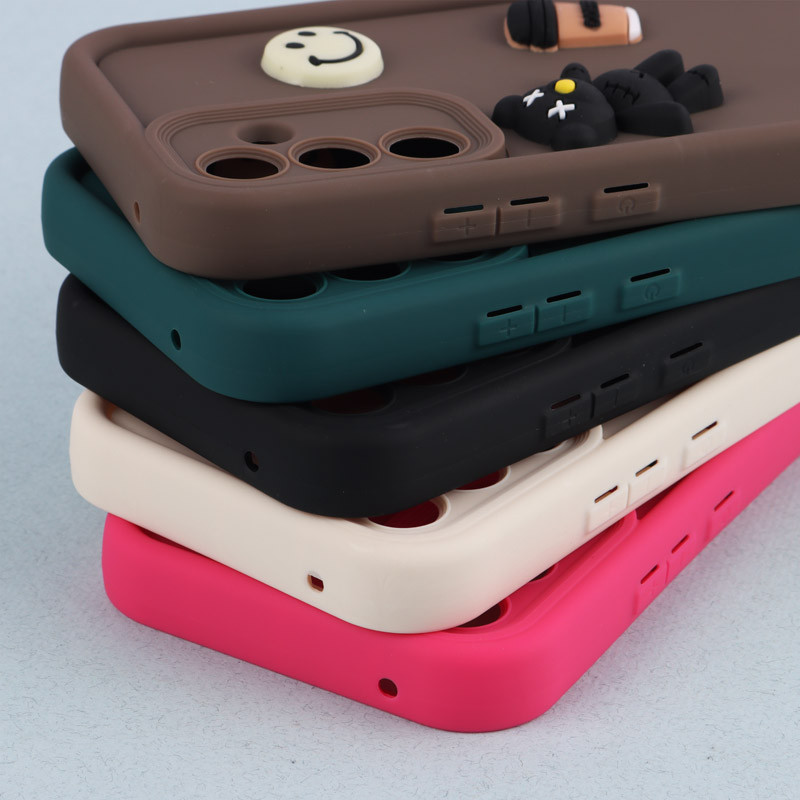 قاب سیلیکونی Fashion Case عروسک برجسته ریز محافظ لنزدار Samsung Galaxy A54