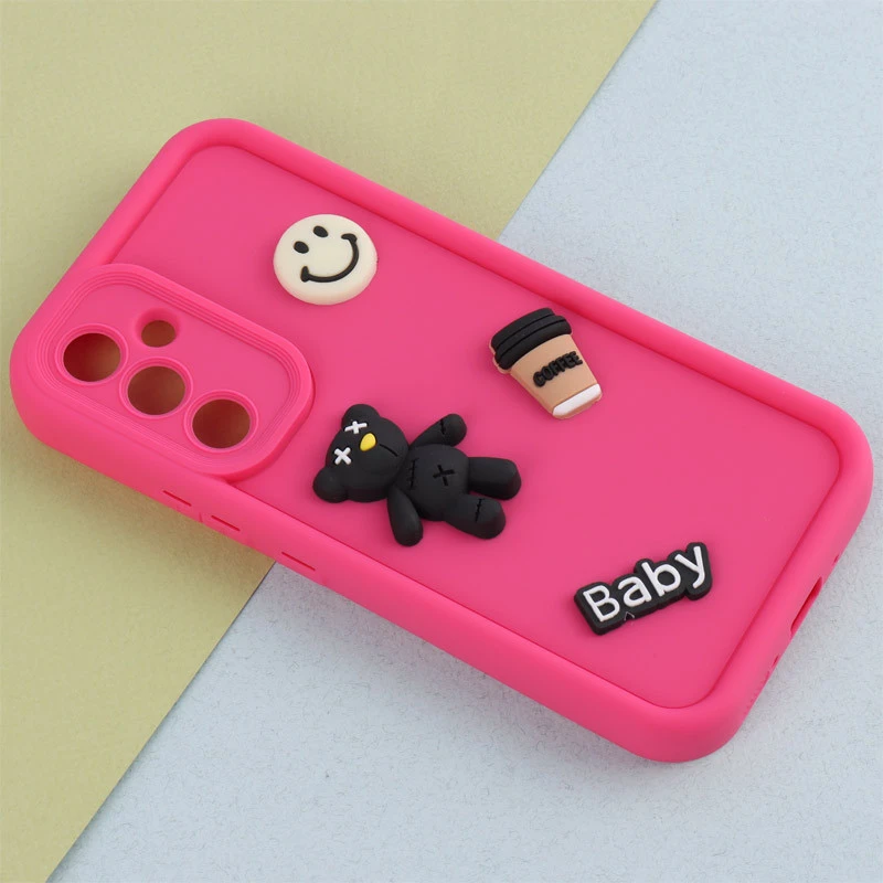 قاب سیلیکونی Fashion Case سامسونگ Galaxy A54 عروسک برجسته ریز محافظ لنزدار