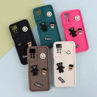 قاب سیلیکونی Fashion Case عروسک برجسته ریز محافظ لنزدار Xiaomi Redmi Note 12 Pro 4G