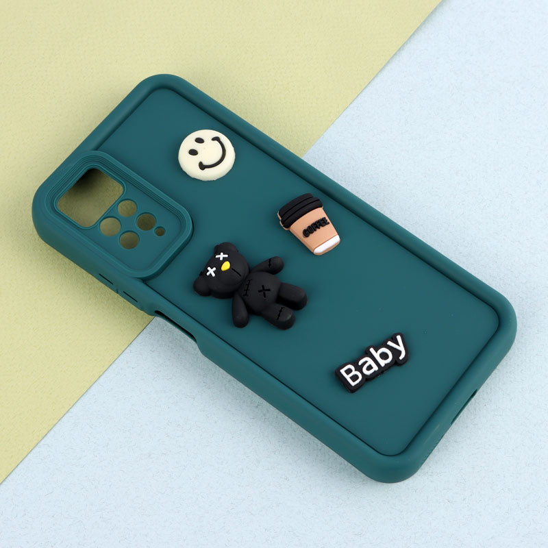 قاب سیلیکونی Fashion Case عروسک برجسته ریز محافظ لنزدار Xiaomi Redmi Note 12 Pro 4G