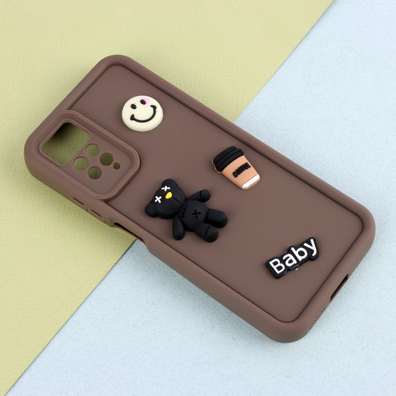 قاب سیلیکونی Fashion Case عروسک برجسته ریز محافظ لنزدار Xiaomi Redmi Note 12 Pro 4G