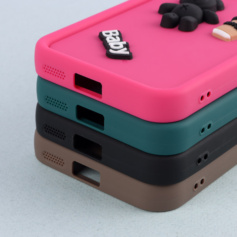 قاب سیلیکونی Fashion Case عروسک برجسته ریز محافظ لنزدار Xiaomi Redmi Note 12 Pro 4G