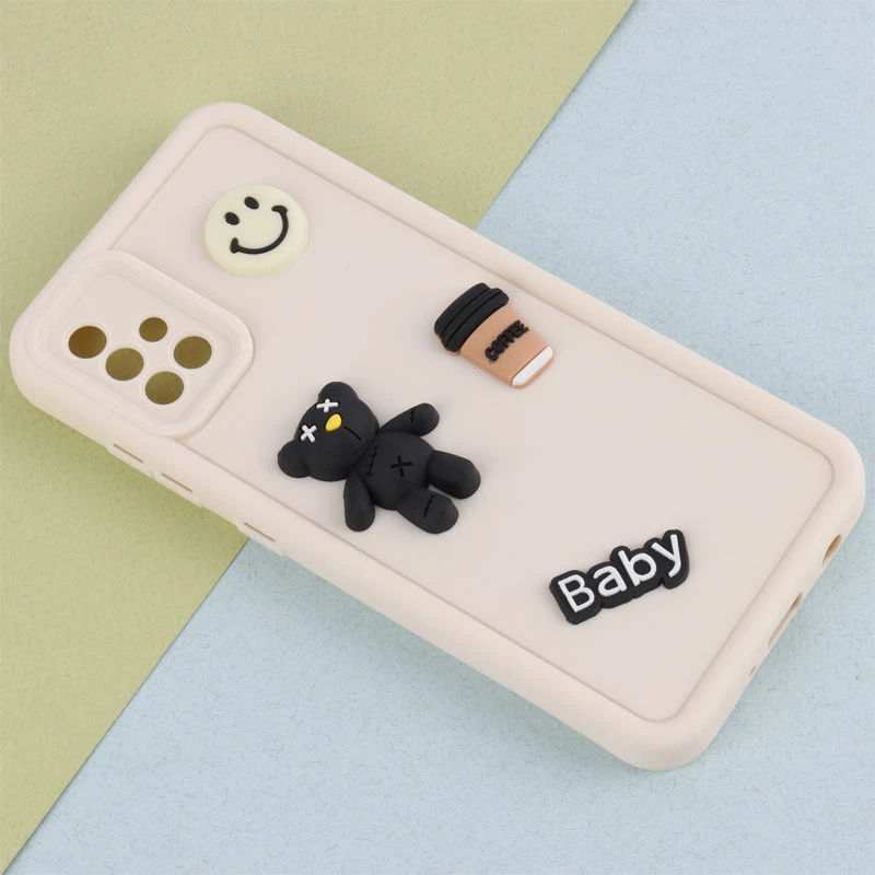 قاب سیلیکونی Fashion Case عروسک برجسته ریز محافظ لنزدار Samsung Galaxy A51 4G