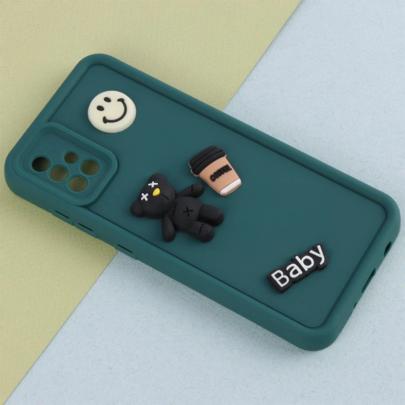 قاب سیلیکونی Fashion Case عروسک برجسته ریز محافظ لنزدار Samsung Galaxy A51 4G