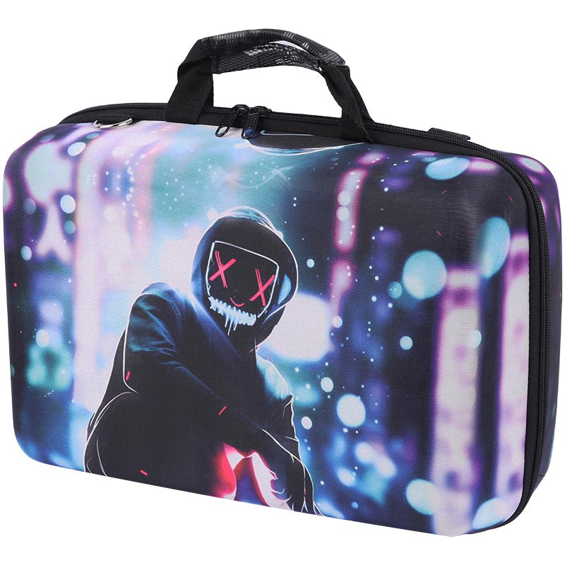 کیف کنسول بازی PS5 Slim طرح Purge Neon Mask