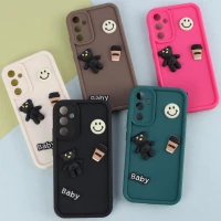 قاب سیلیکونی Fashion Case عروسک برجسته ریز محافظ لنزدار Samsung Galaxy A34