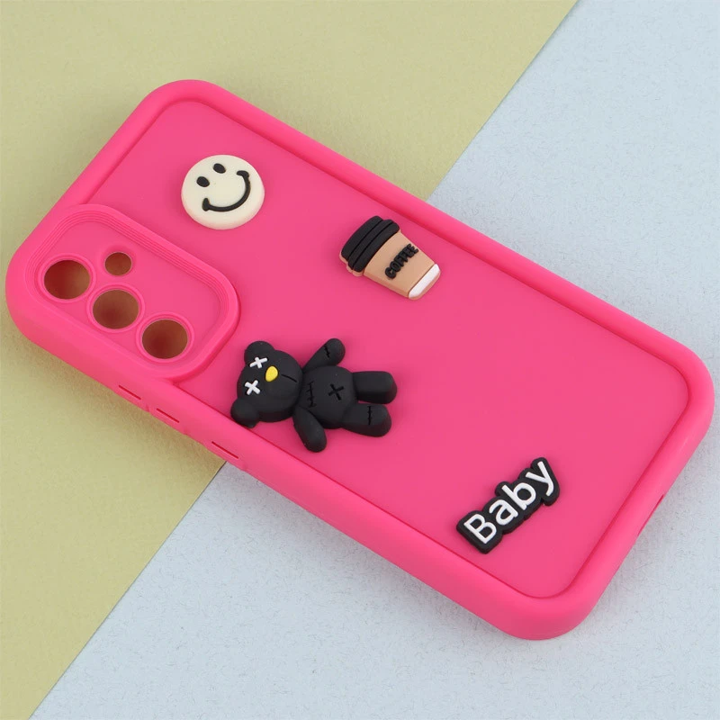 قاب سیلیکونی Fashion Case عروسک برجسته ریز محافظ لنزدار Samsung Galaxy A34