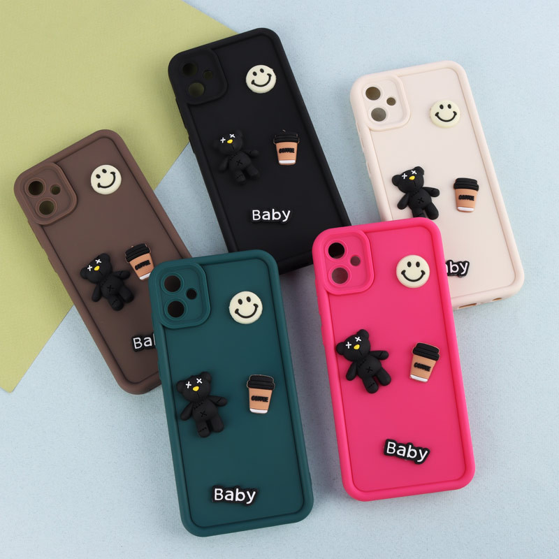 قاب سیلیکونی Fashion Case عروسک برجسته ریز محافظ لنزدار Samsung Galaxy A05