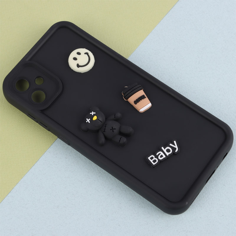 قاب سیلیکونی Fashion Case عروسک برجسته ریز محافظ لنزدار Samsung Galaxy A05