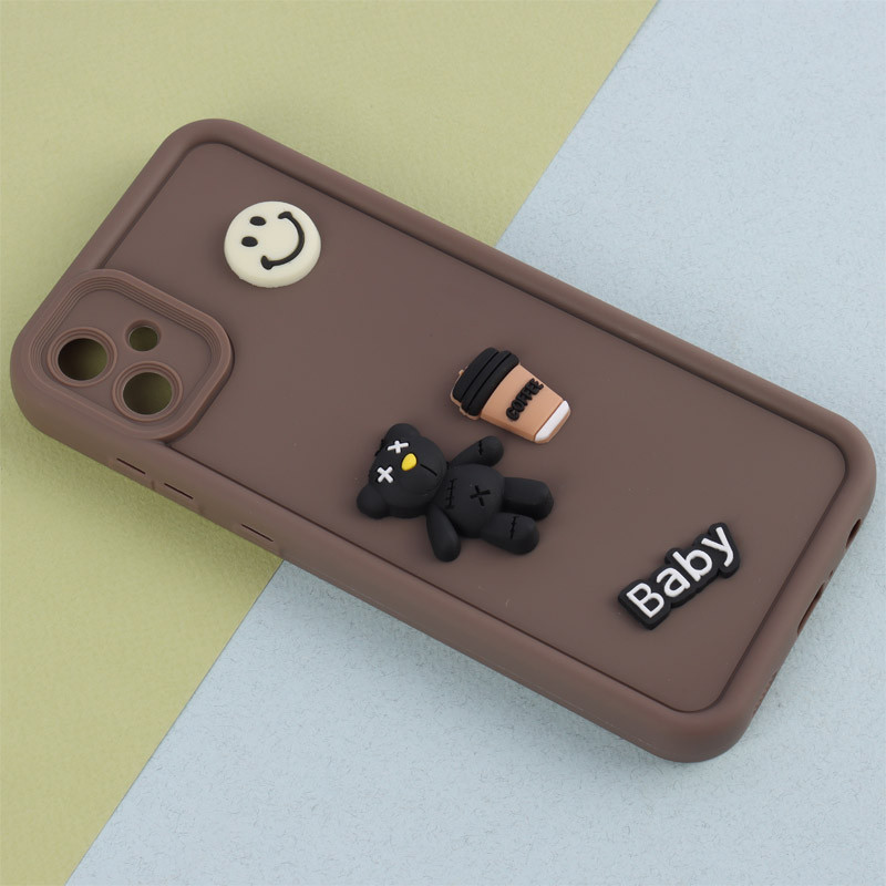 قاب سیلیکونی Fashion Case عروسک برجسته ریز محافظ لنزدار Samsung Galaxy A05
