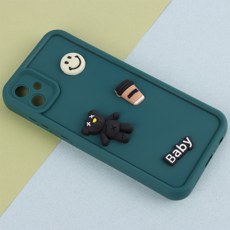 قاب سیلیکونی Fashion Case عروسک برجسته ریز محافظ لنزدار Samsung Galaxy A05