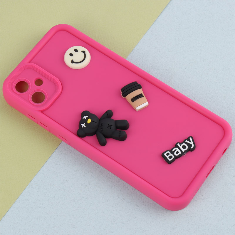قاب سیلیکونی Fashion Case عروسک برجسته ریز محافظ لنزدار Samsung Galaxy A05