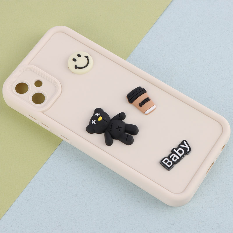 قاب سیلیکونی Fashion Case عروسک برجسته ریز محافظ لنزدار Samsung Galaxy A05