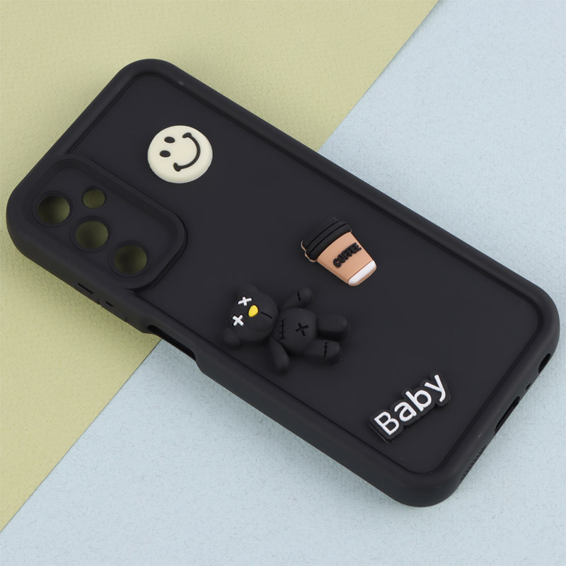 قاب سیلیکونی Fashion Case عروسک برجسته ریز محافظ لنزدار Samsung Galaxy A05s