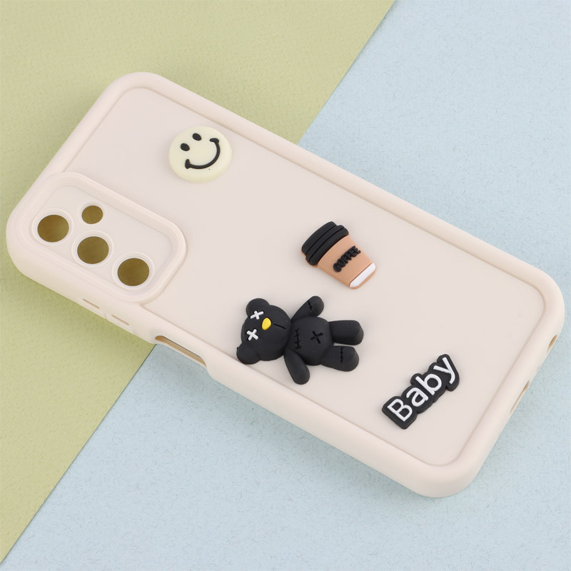 قاب سیلیکونی Fashion Case عروسک برجسته ریز محافظ لنزدار Samsung Galaxy A05s