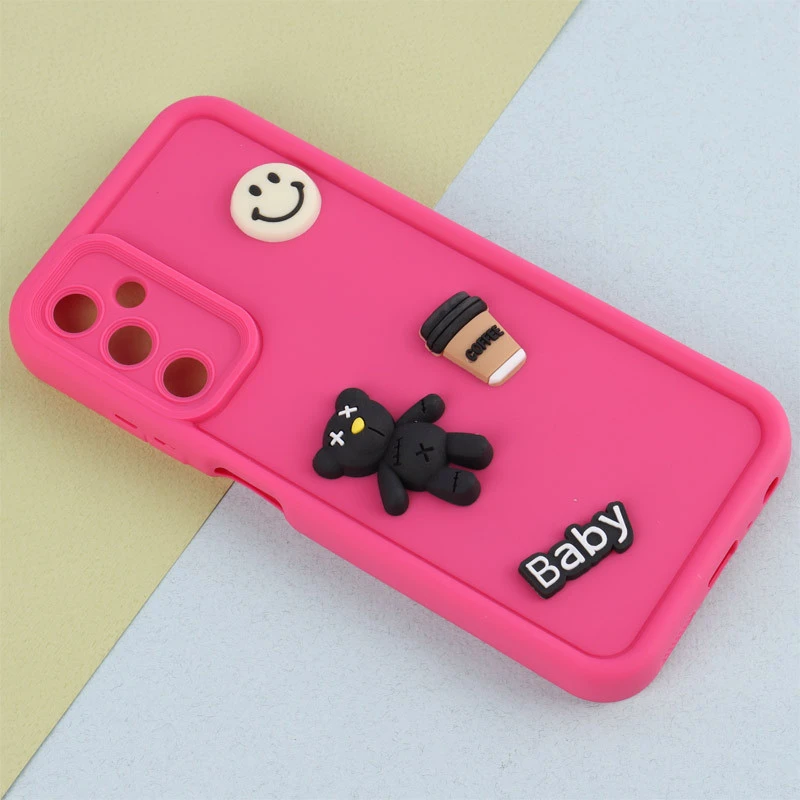 قاب سیلیکونی Fashion Case عروسک برجسته ریز محافظ لنزدار Samsung Galaxy A05s
