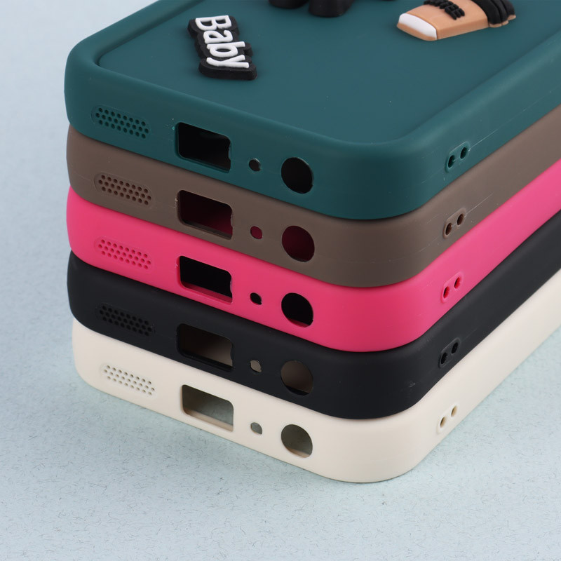 قاب سیلیکونی Fashion Case عروسک برجسته ریز محافظ لنزدار Samsung Galaxy A05s