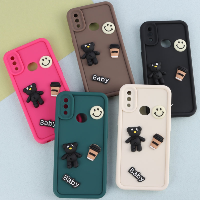 قاب سیلیکونی Fashion Case عروسک برجسته ریز محافظ لنزدار Samsung Galaxy A10s