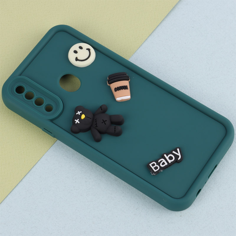 قاب سیلیکونی Fashion Case عروسک برجسته ریز محافظ لنزدار Samsung Galaxy A20s
