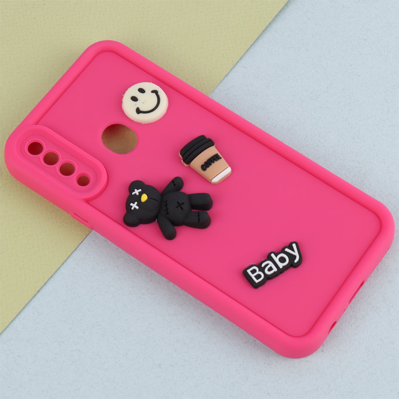 قاب سیلیکونی Fashion Case عروسک برجسته ریز محافظ لنزدار Samsung Galaxy A20s