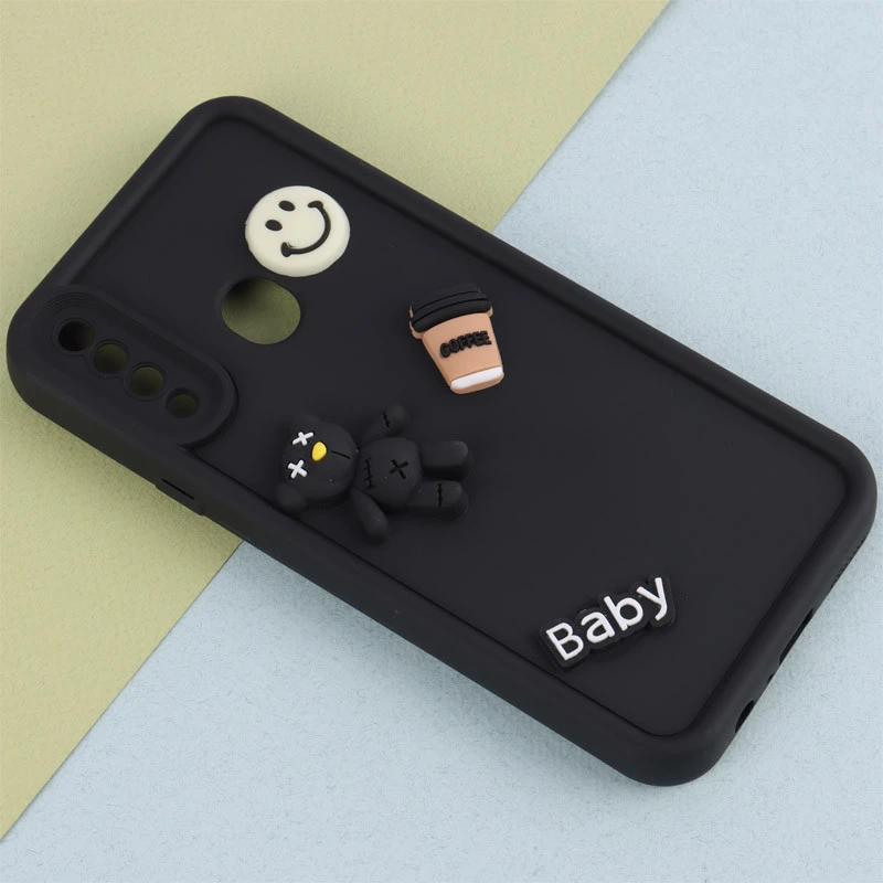 قاب سیلیکونی Fashion Case عروسک برجسته ریز محافظ لنزدار Samsung Galaxy A20s