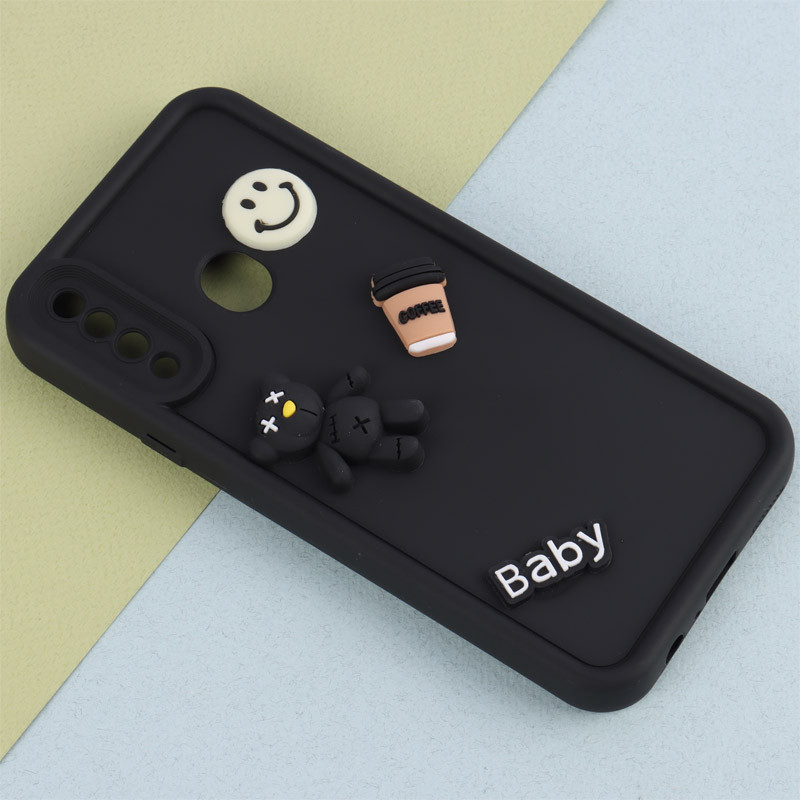 قاب سیلیکونی Fashion Case عروسک برجسته ریز محافظ لنزدار Samsung Galaxy A20s