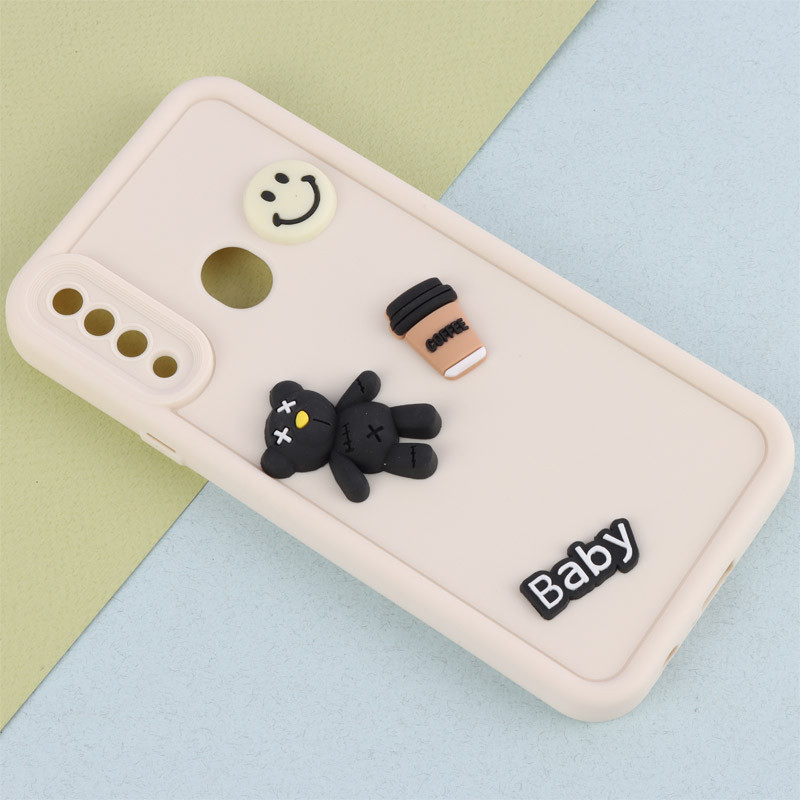 قاب سیلیکونی Fashion Case عروسک برجسته ریز محافظ لنزدار Samsung Galaxy A20s