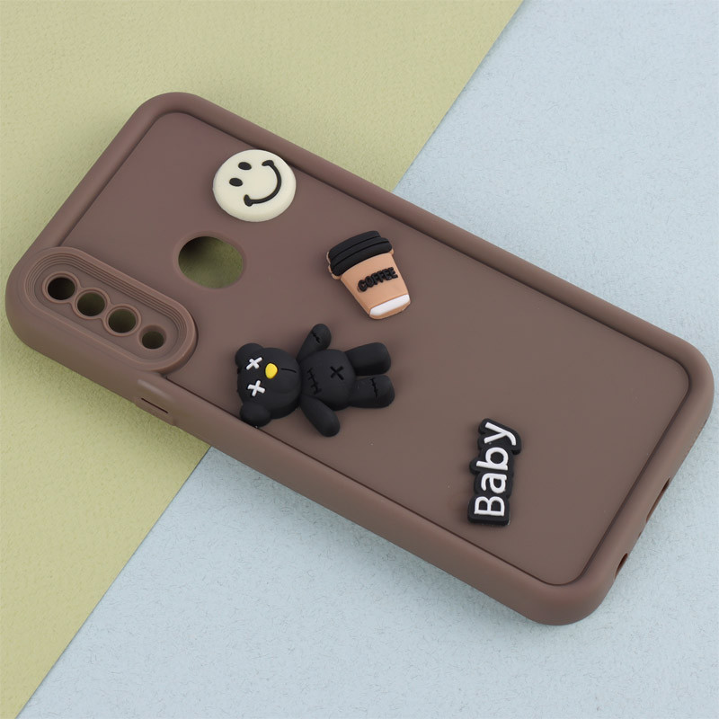قاب سیلیکونی Fashion Case عروسک برجسته ریز محافظ لنزدار Samsung Galaxy A20s