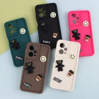 قاب سیلیکونی Fashion Case عروسک برجسته ریز محافظ لنزدار Xiaomi Redmi Note 12 Pro 5G