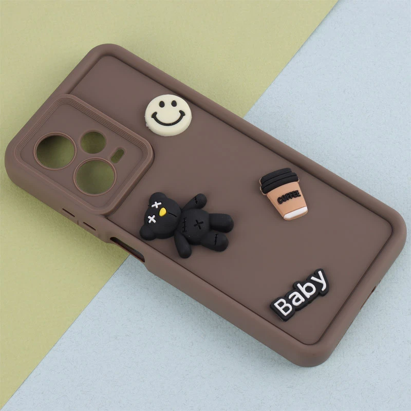 قاب سیلیکونی Fashion Case عروسک برجسته ریز محافظ لنزدار Xiaomi Redmi Note 12 Pro 5G