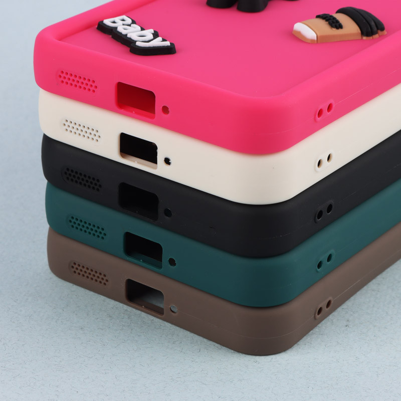 قاب سیلیکونی Fashion Case عروسک برجسته ریز محافظ لنزدار Xiaomi Redmi Note 12 Pro 5G