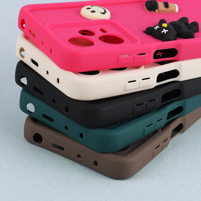 قاب سیلیکونی Fashion Case عروسک برجسته ریز محافظ لنزدار Xiaomi Redmi Note 12 Pro 5G