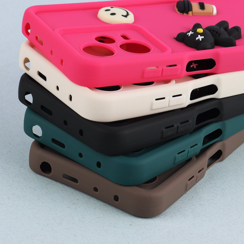 قاب سیلیکونی Fashion Case عروسک برجسته ریز محافظ لنزدار Xiaomi Redmi Note 12 Pro 5G