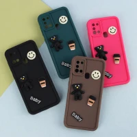 قاب سیلیکونی Fashion Case عروسک برجسته ریز محافظ لنزدار Samsung Galaxy A21s