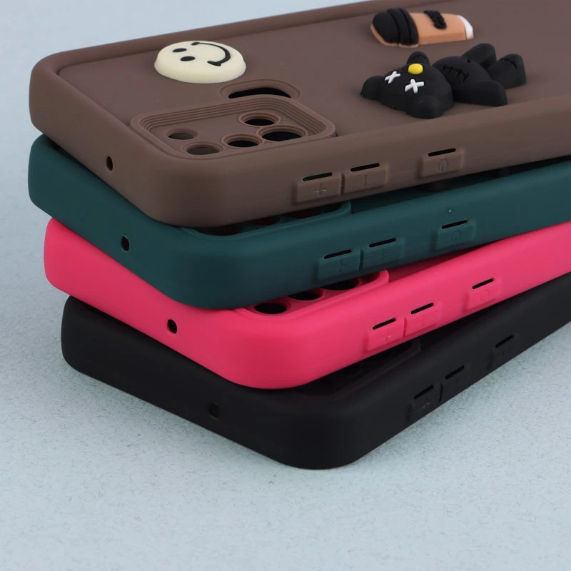 قاب سیلیکونی Fashion Case عروسک برجسته ریز محافظ لنزدار Samsung Galaxy A21s