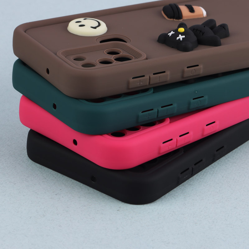 قاب سیلیکونی Fashion Case عروسک برجسته ریز محافظ لنزدار Samsung Galaxy A21s