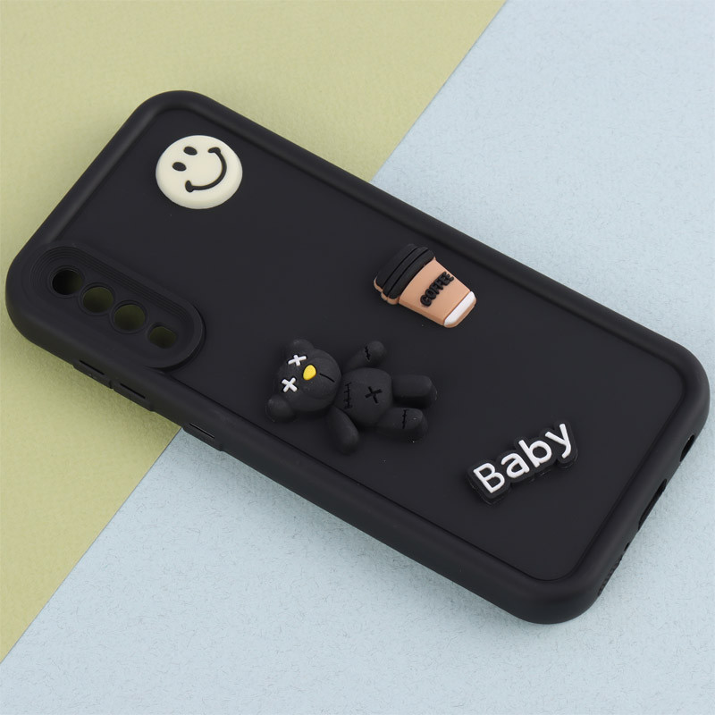 قاب سیلیکونی Fashion Case عروسک برجسته ریز محافظ لنزدار Samsung Galaxy A50