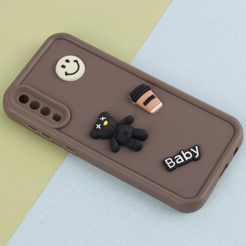 قاب سیلیکونی Fashion Case عروسک برجسته ریز محافظ لنزدار Samsung Galaxy A50