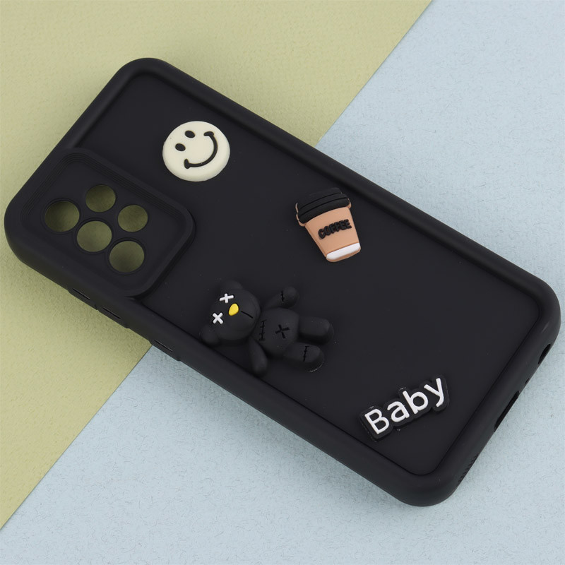 قاب سیلیکونی Fashion Case عروسک برجسته ریز محافظ لنزدار Samsung Galaxy A52 / A52s