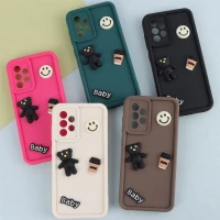 قاب سیلیکونی Fashion Case عروسک برجسته ریز محافظ لنزدار Samsung Galaxy A52 / A52s