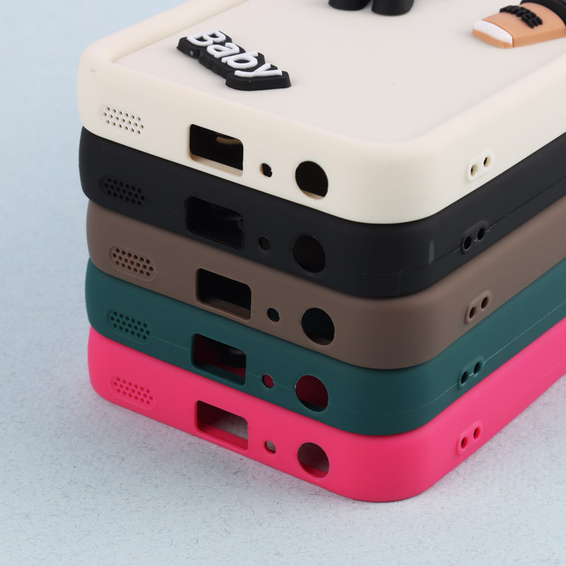قاب سیلیکونی Fashion Case عروسک برجسته ریز محافظ لنزدار Samsung Galaxy A52 / A52s