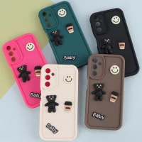قاب سیلیکونی Fashion Case عروسک برجسته ریز محافظ لنزدار Samsung Galaxy A24 4G