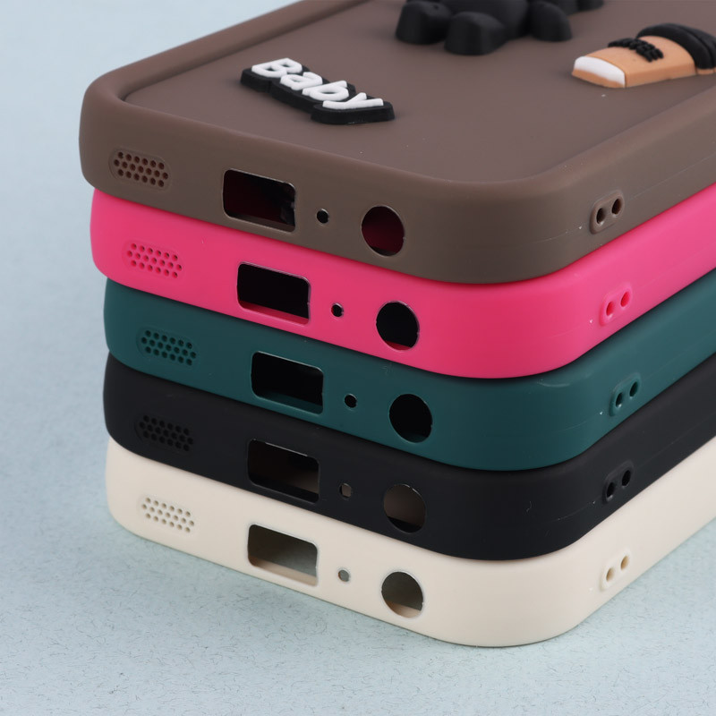 قاب سیلیکونی Fashion Case عروسک برجسته ریز محافظ لنزدار Samsung Galaxy A24 4G