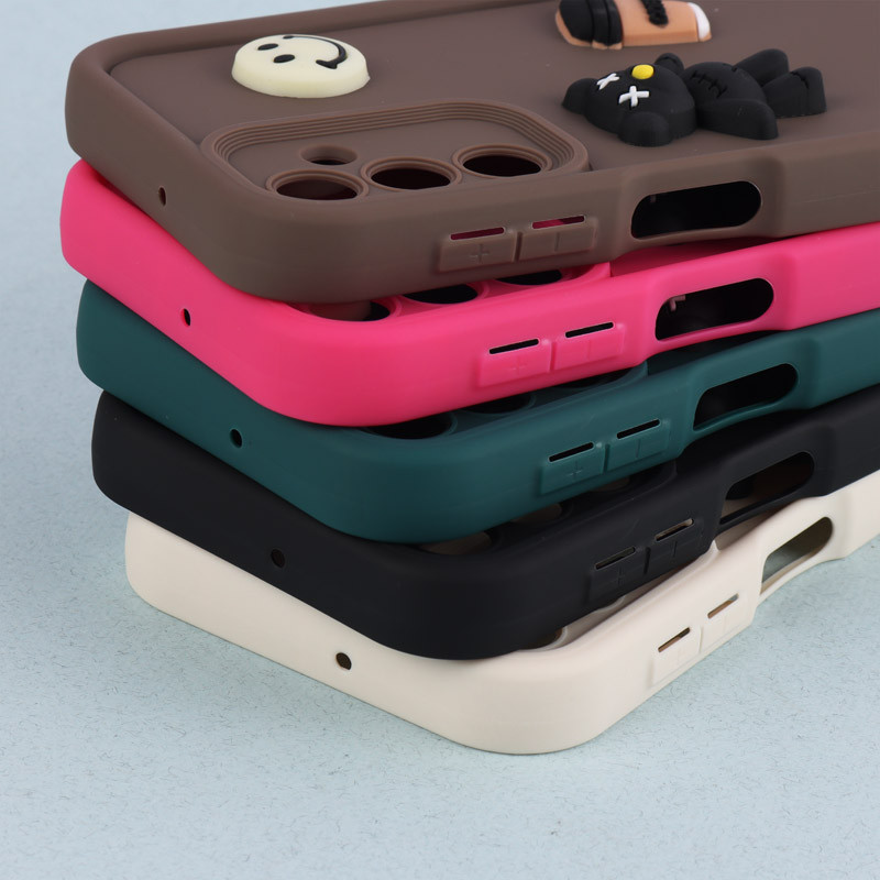 قاب سیلیکونی Fashion Case عروسک برجسته ریز محافظ لنزدار Samsung Galaxy A24 4G